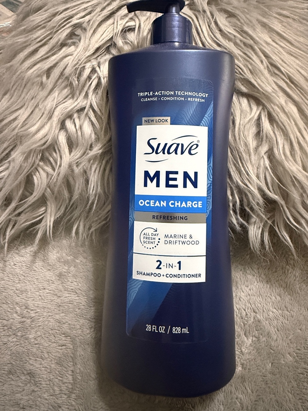 Suave Men Ocean Charge 2-in-1 Shampoo + Conditioner — Ocean Charge